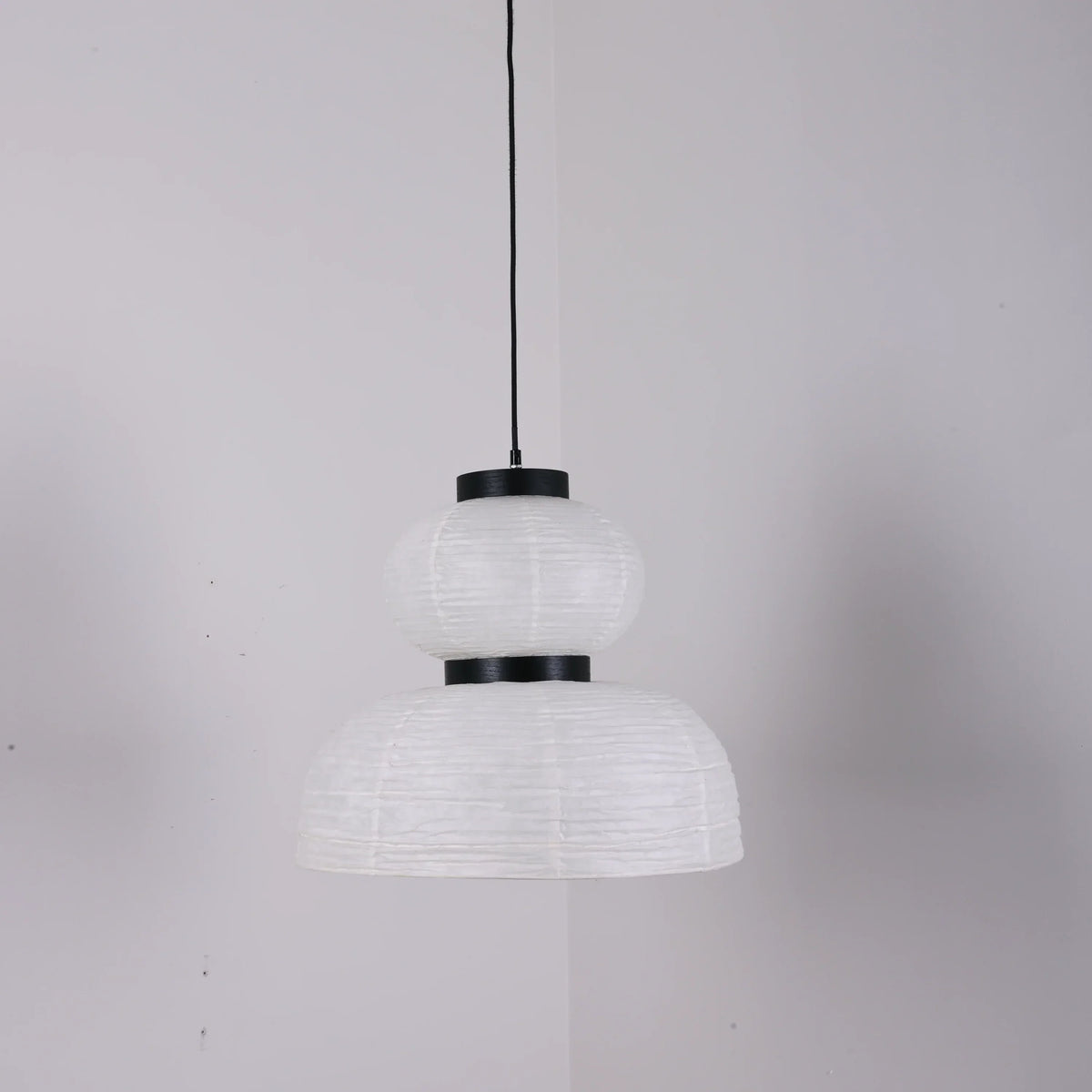 Rice Paper Lantern Oak Pendant Lamp – Oak detail 25