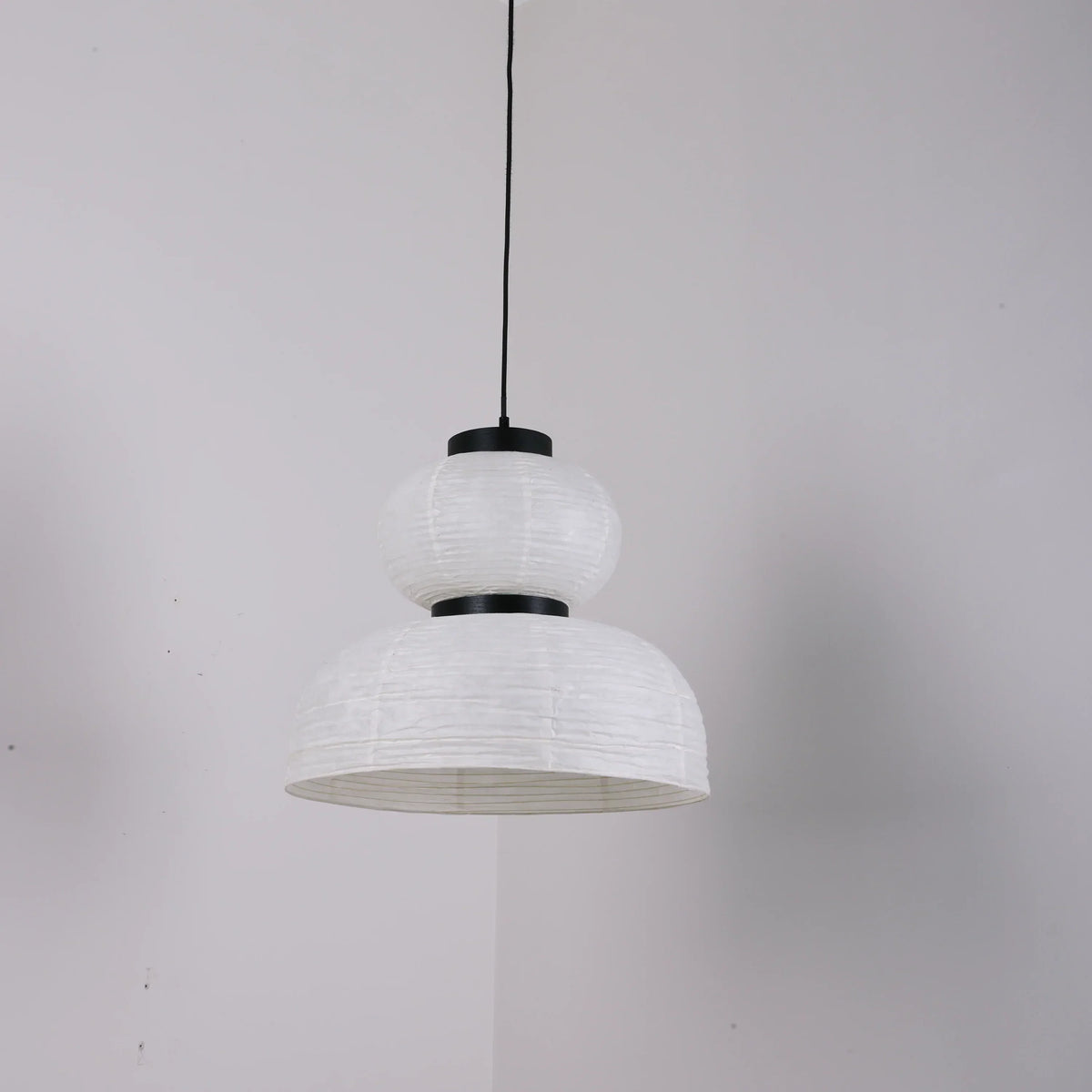 Rice Paper Lantern Oak Pendant Lamp – Oak detail 26