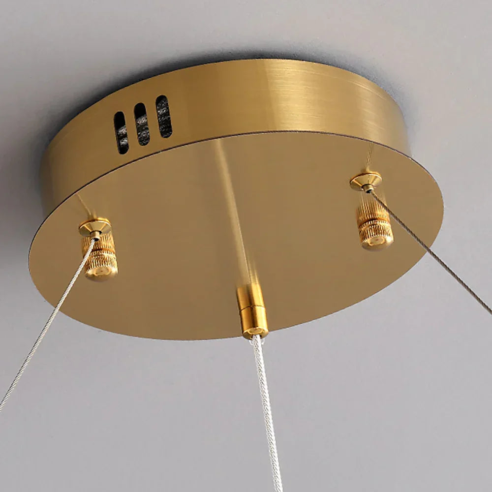 Pearl Alabaster Necklace Round Chandelier – Alabaster detail 20