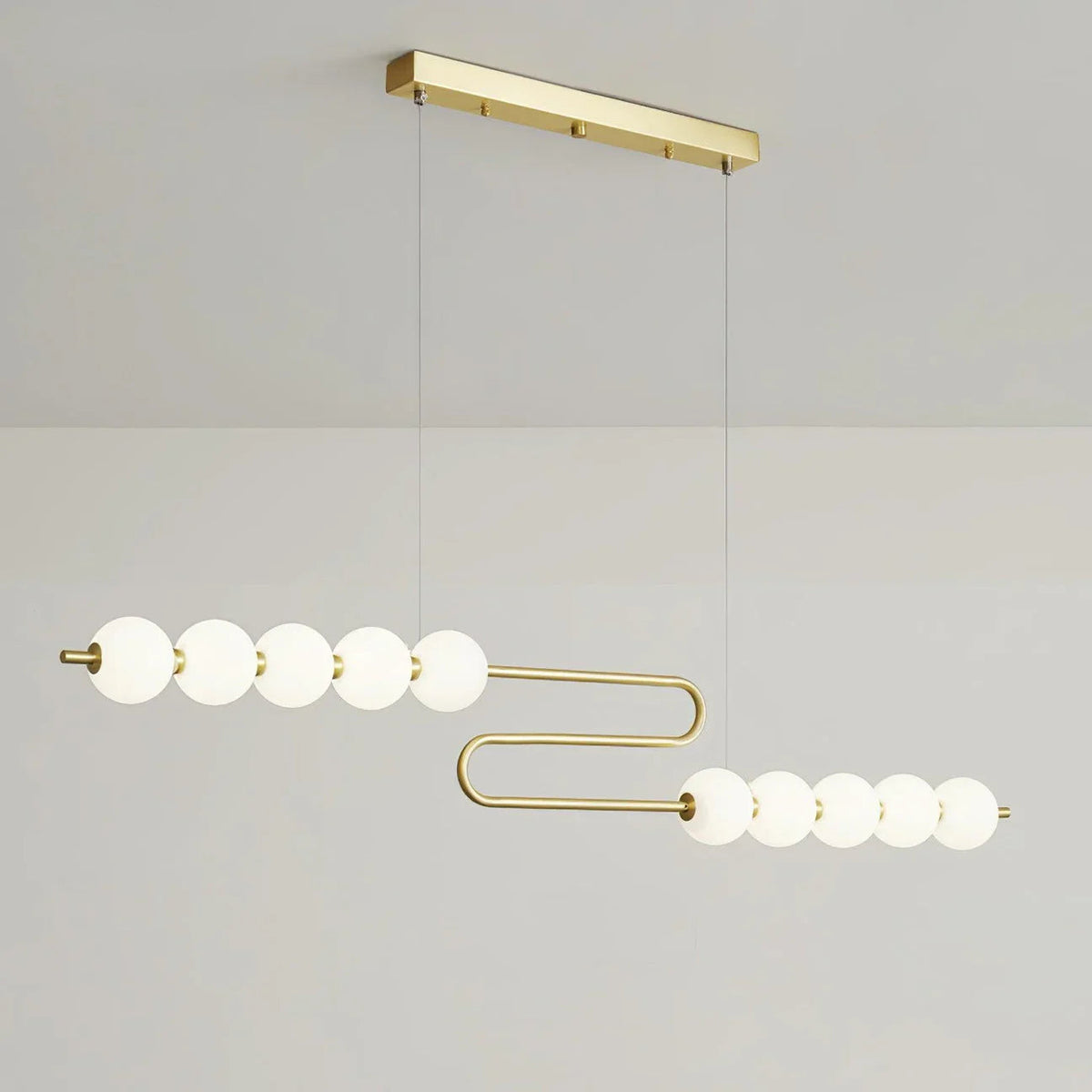 Pearl Chain Brass Pendant Lamp – Brass detail 14