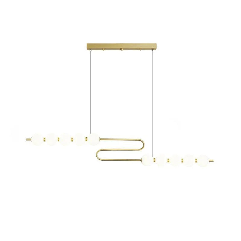 Pearl Chain Brass Pendant Lamp – Brass detail 43