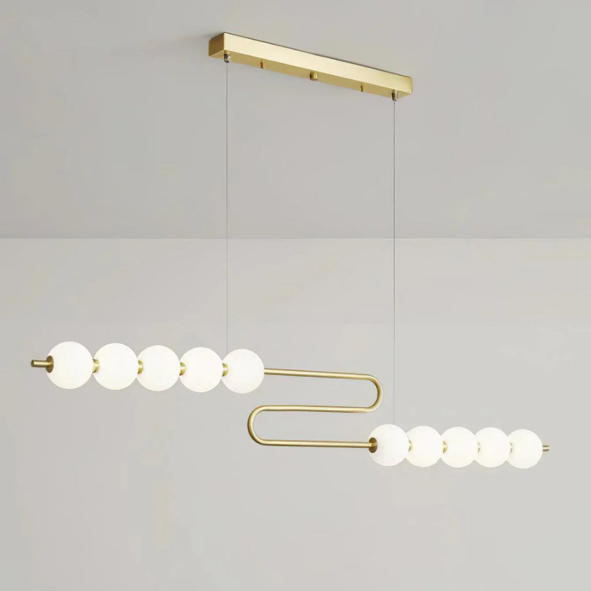 Pearl Chain Brass Pendant Lamp – Brass detail 15