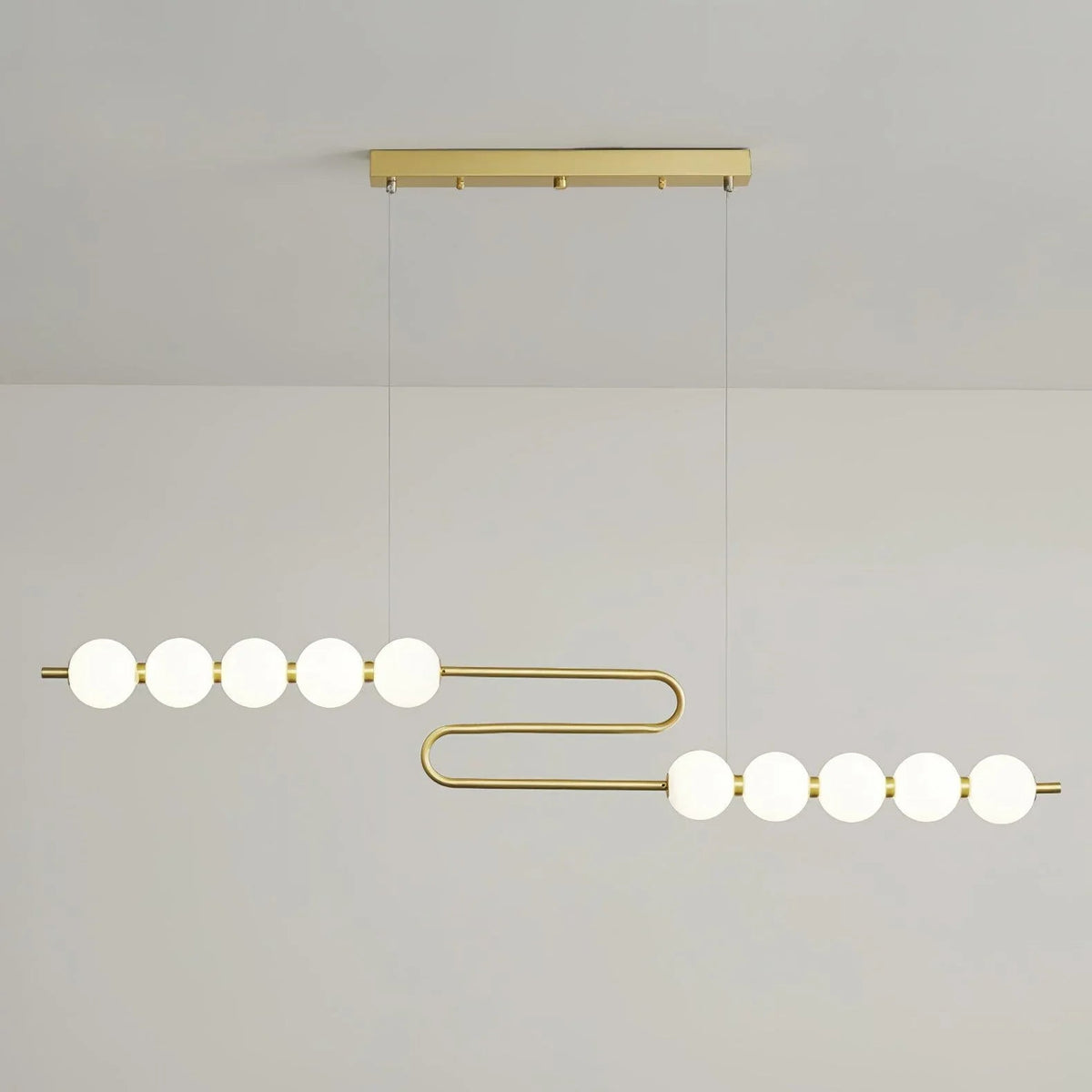 Pearl Chain Brass Pendant Lamp – Brass detail 21