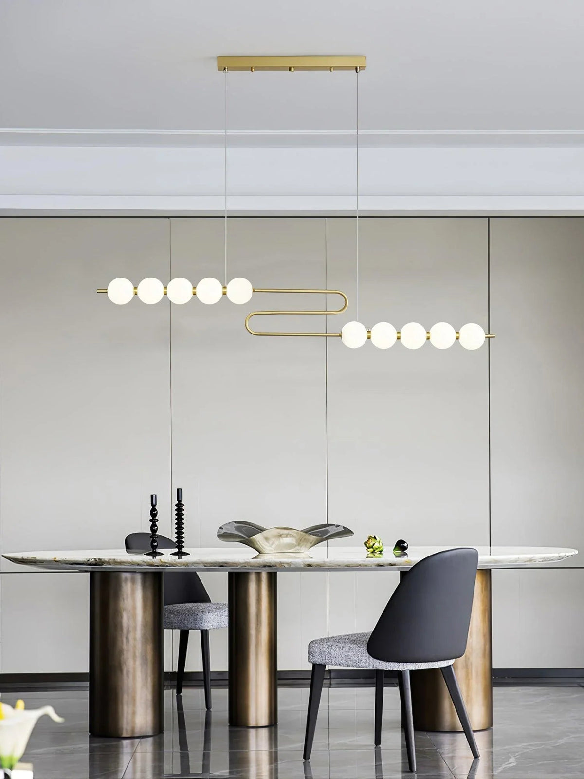Pearl Chain Brass Pendant Lamp – Brass detail 18
