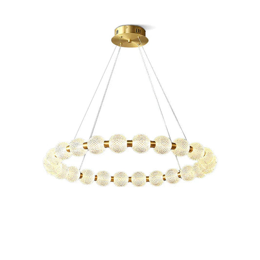 Pearl Brass Chandelier