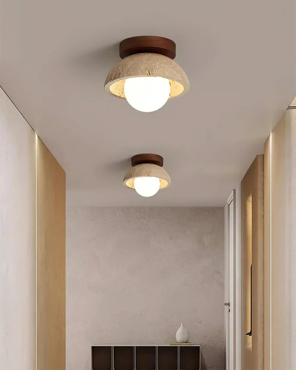 Piedra Travertine Ceiling Light – Travertine detail 9