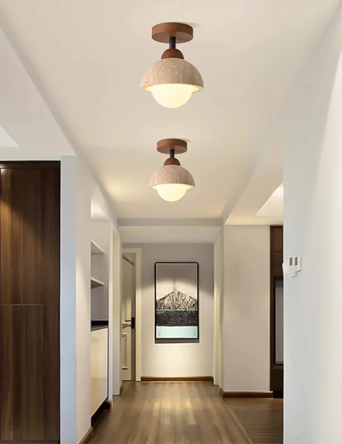 Piedra Travertine Ceiling Light – Travertine detail 15