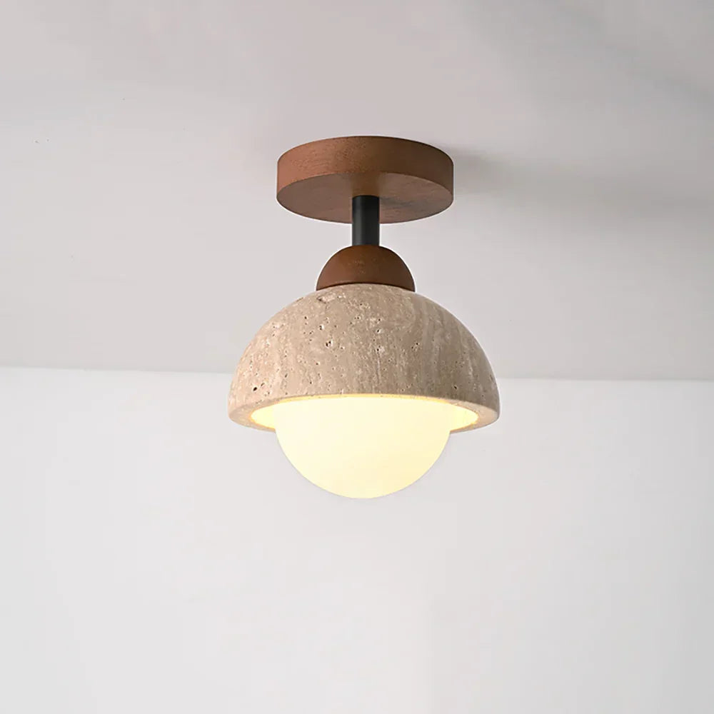 Piedra Travertine Ceiling Light – Travertine detail 24