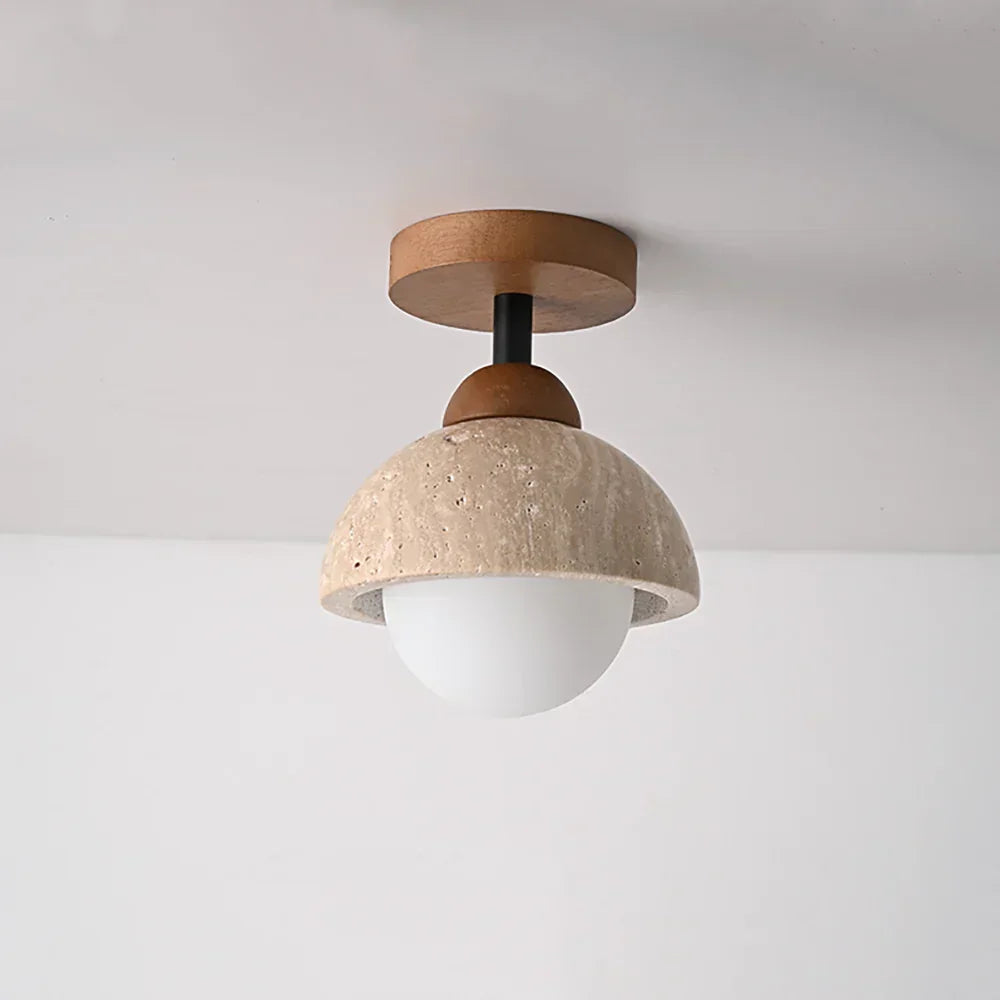 Piedra Travertine Ceiling Light – Travertine detail 25