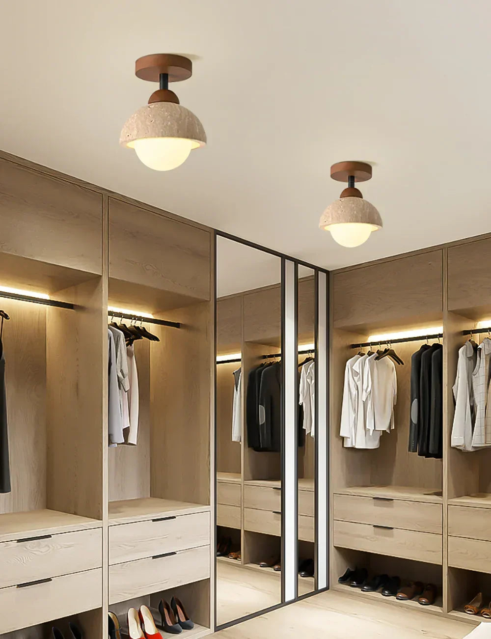 Piedra Travertine Ceiling Light – Travertine detail 17