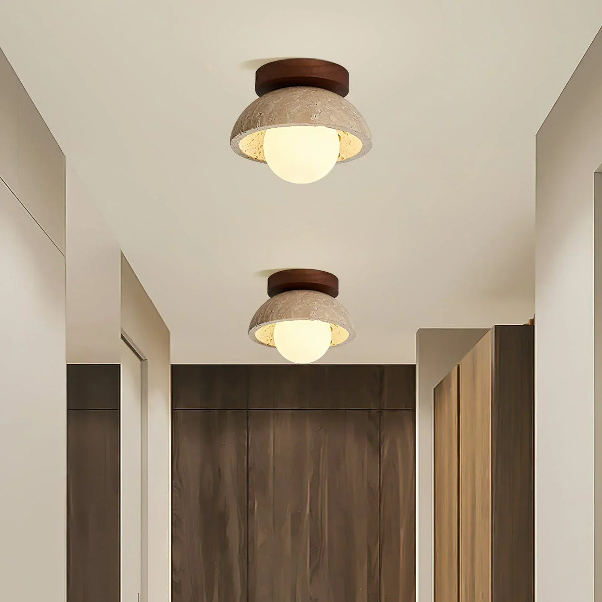 Piedra Travertine Ceiling Light – Travertine detail 5