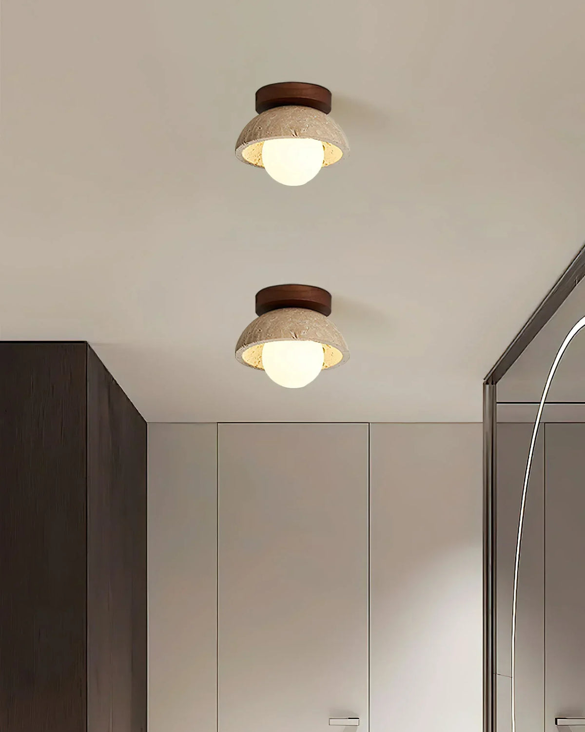 Piedra Travertine Ceiling Light – Travertine detail 11