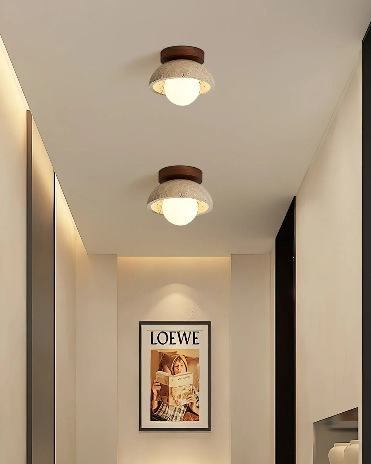 Piedra Travertine Ceiling Light – Travertine detail 12