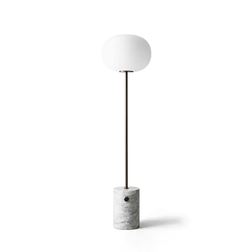 Pillar Lumina Glass Orb Travertine Floor Lamp – Travertine detail 21