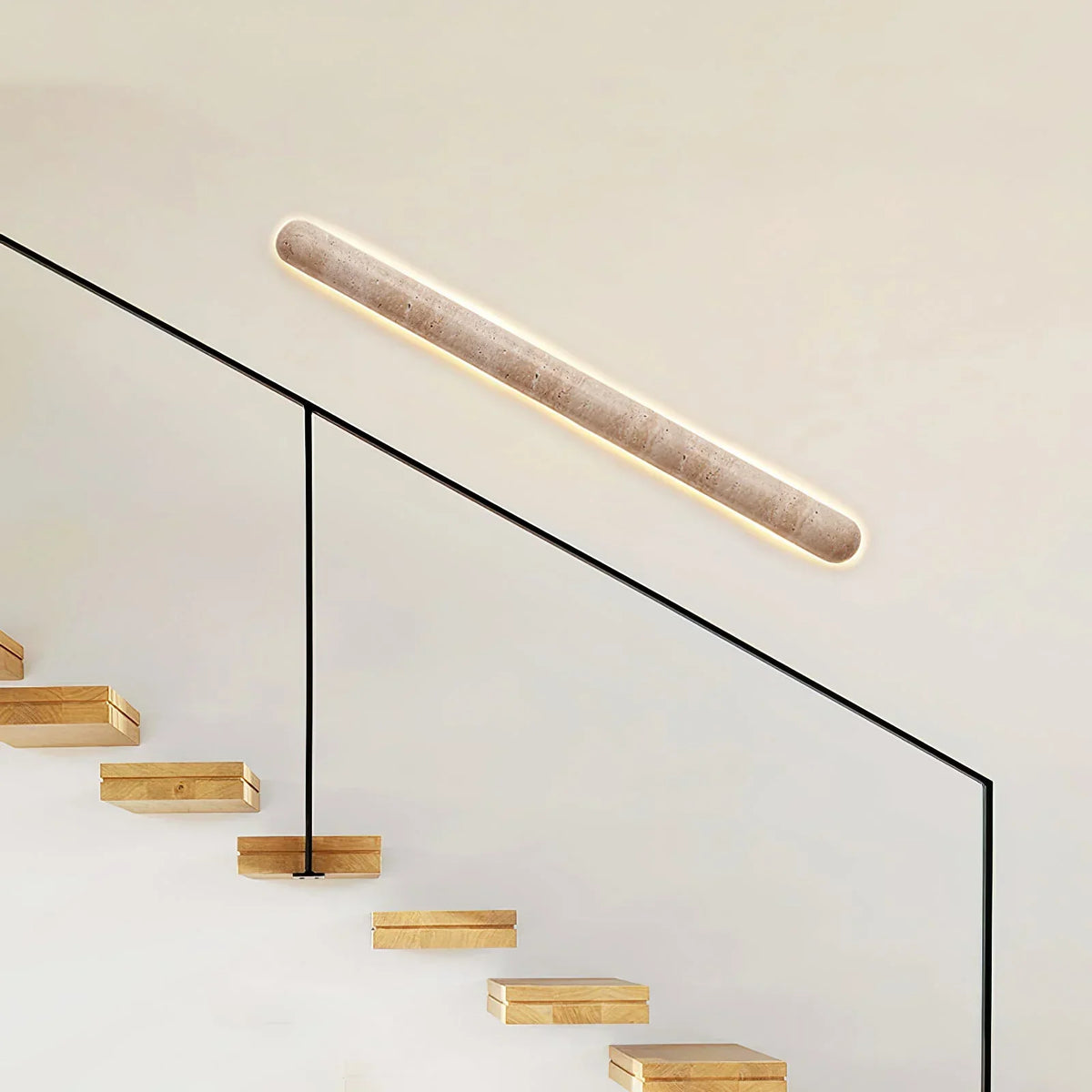 Pills Travertine Liora Wall Sconce – Travertine detail 5