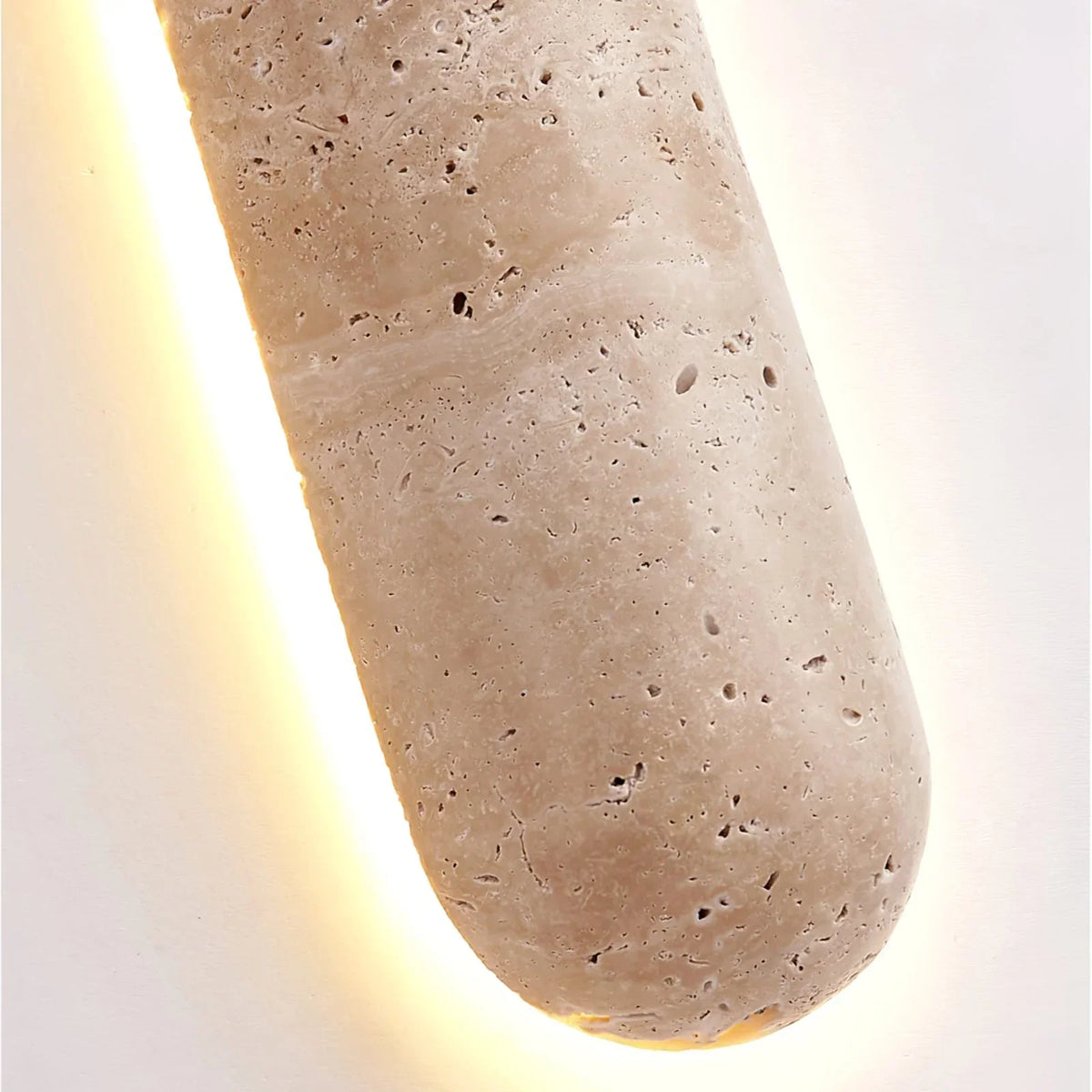 Pills Travertine Liora Wall Sconce – Travertine detail 16