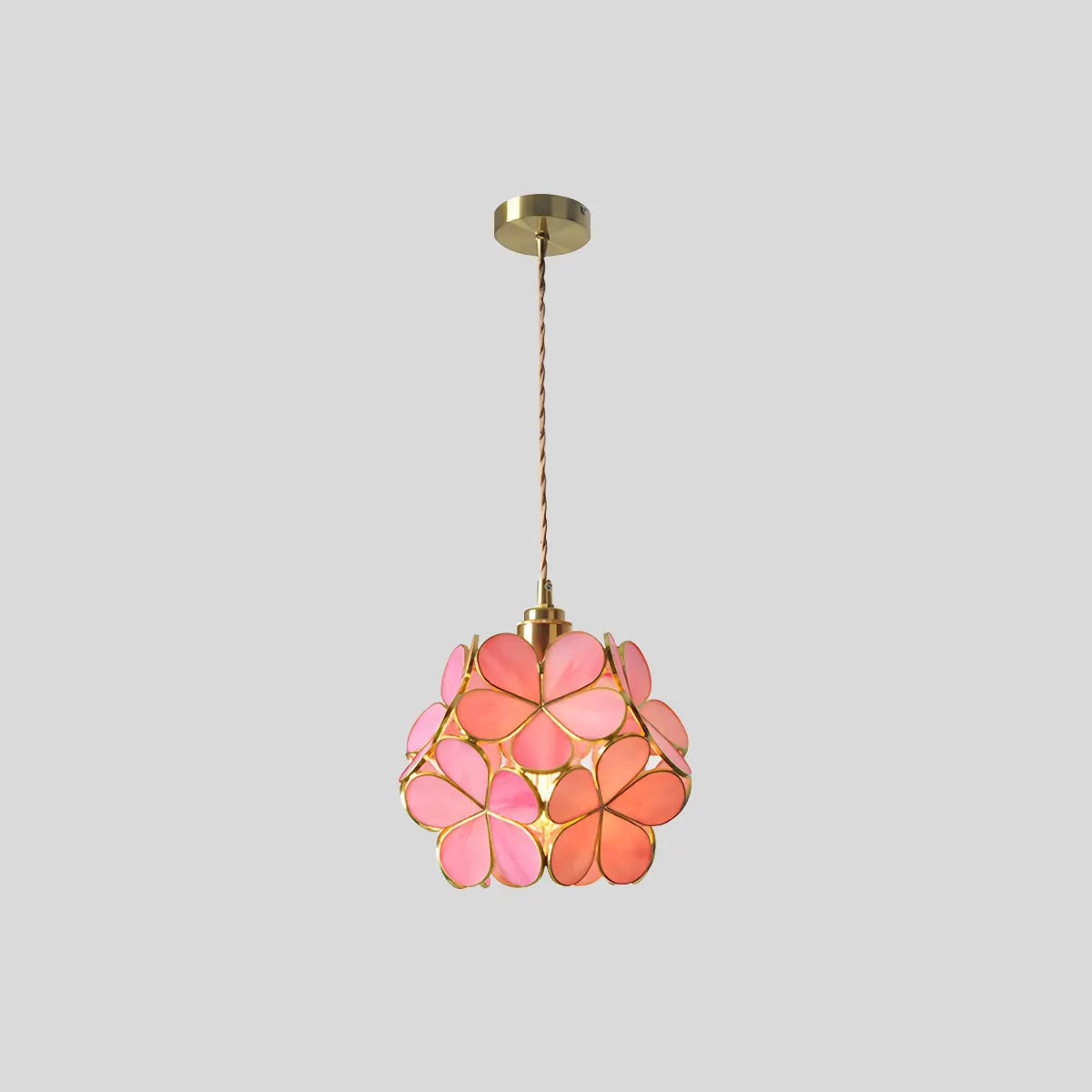 Cherry Blossom Stained Glass Pendant Light – Glass detail 6