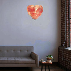 Pink Vintage Murano Glass Wall Lamp