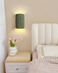 Pleated Resin Wall Lamp