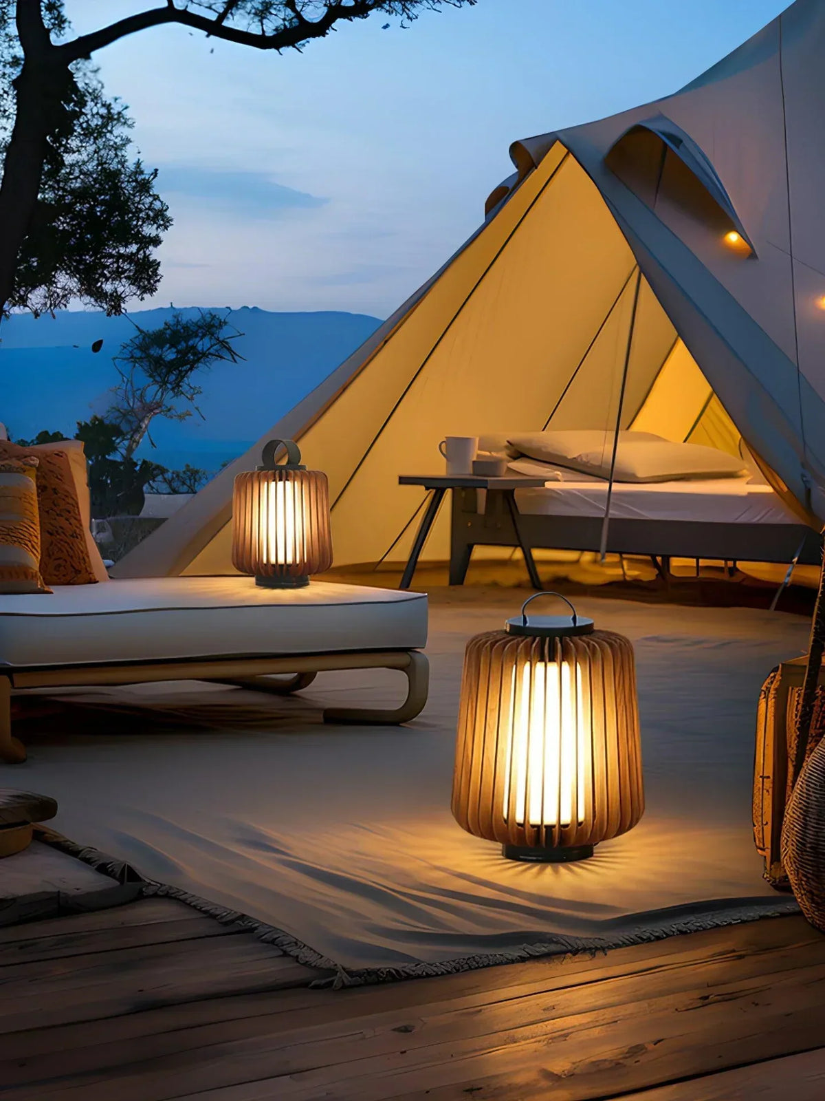 Portable Lantern Landing Outdoor Steel Light – Steel detail 10