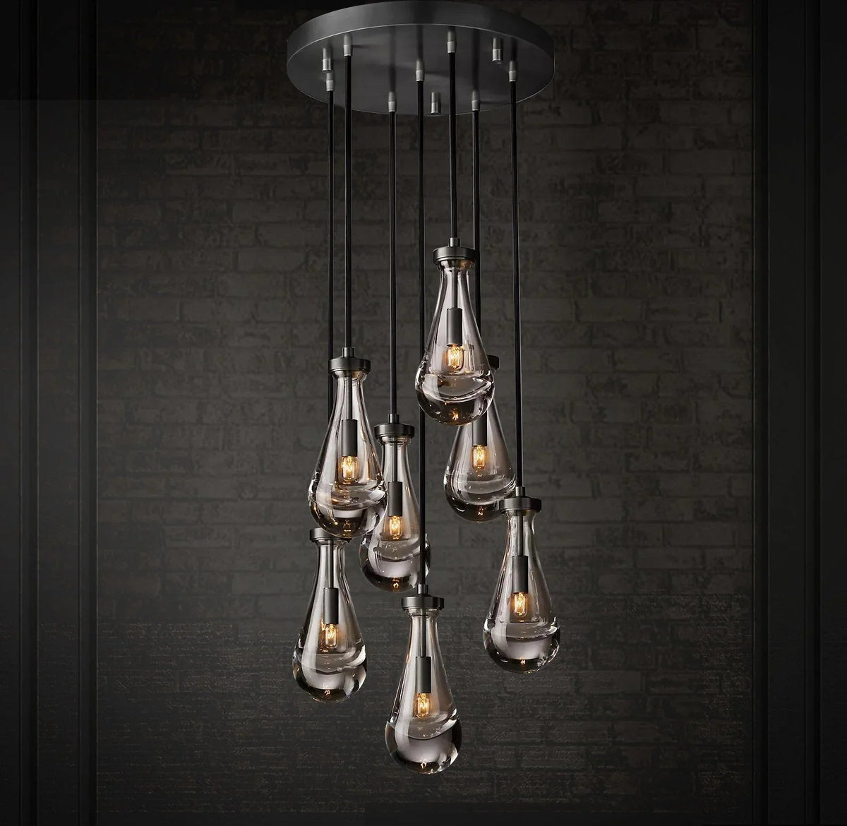 Raindrop Linear Crystal Chandelier – Crystal detail 24