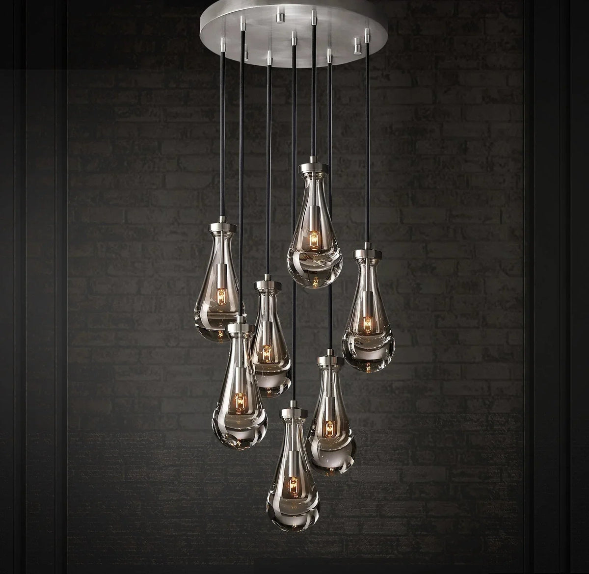 Raindrop Linear Crystal Chandelier – Crystal detail 26