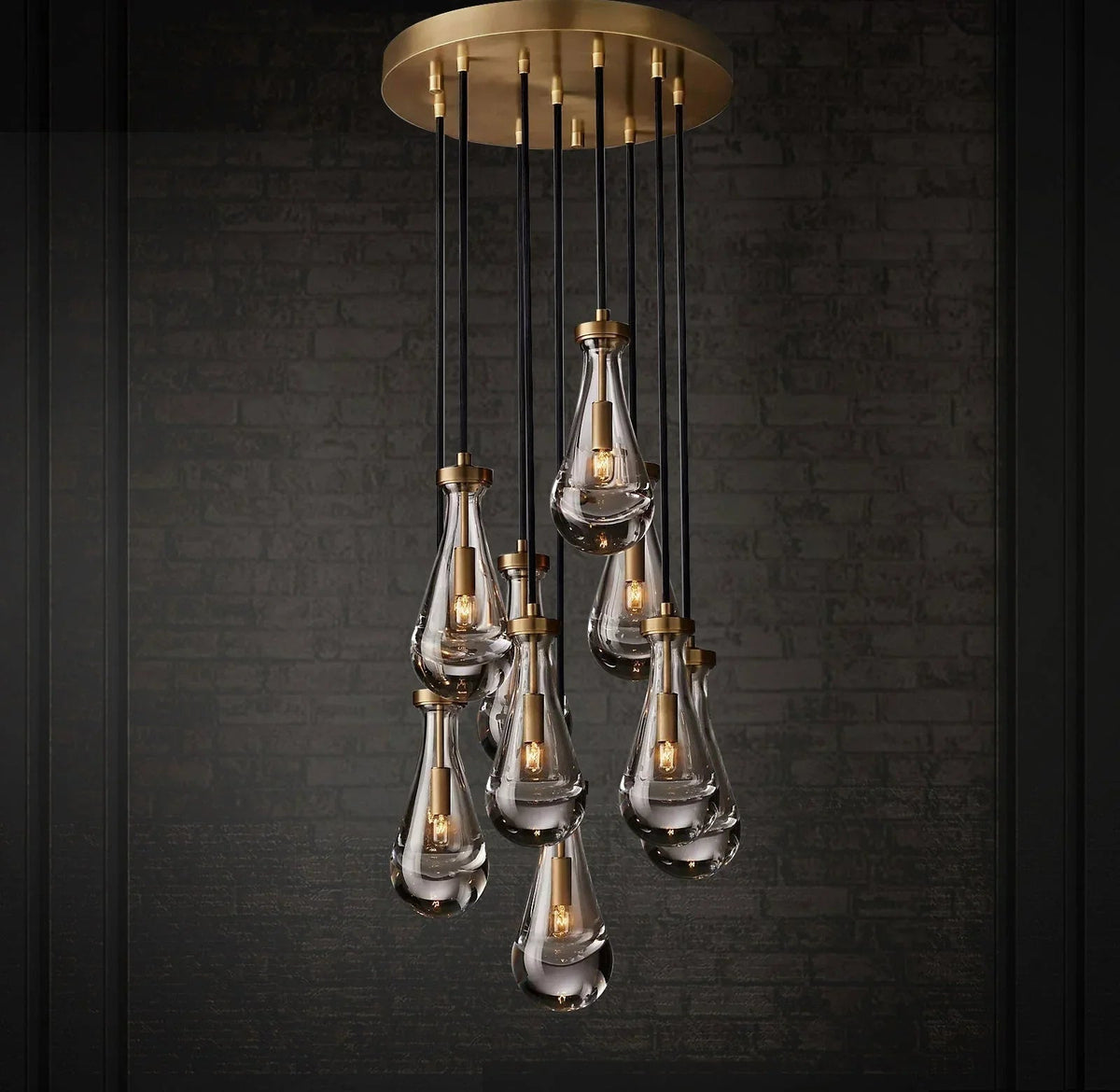 Raindrop Linear Crystal Chandelier – Crystal detail 25