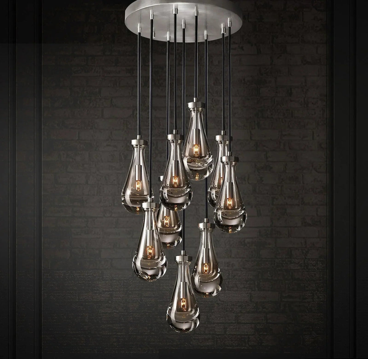 Raindrop Linear Crystal Chandelier – Crystal detail 28