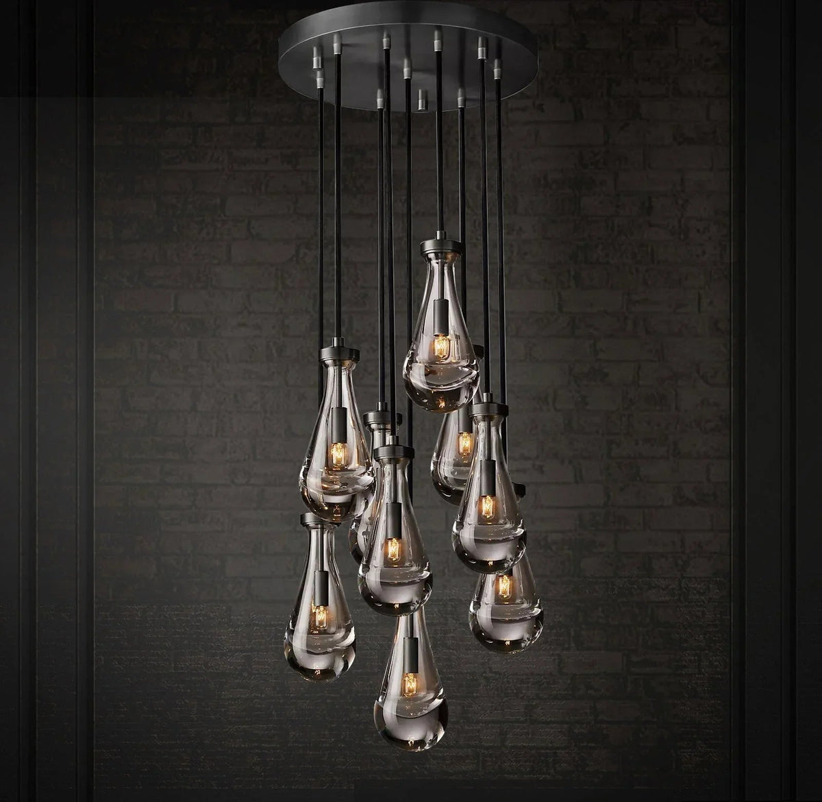 Raindrop Linear Crystal Chandelier – Crystal detail 27