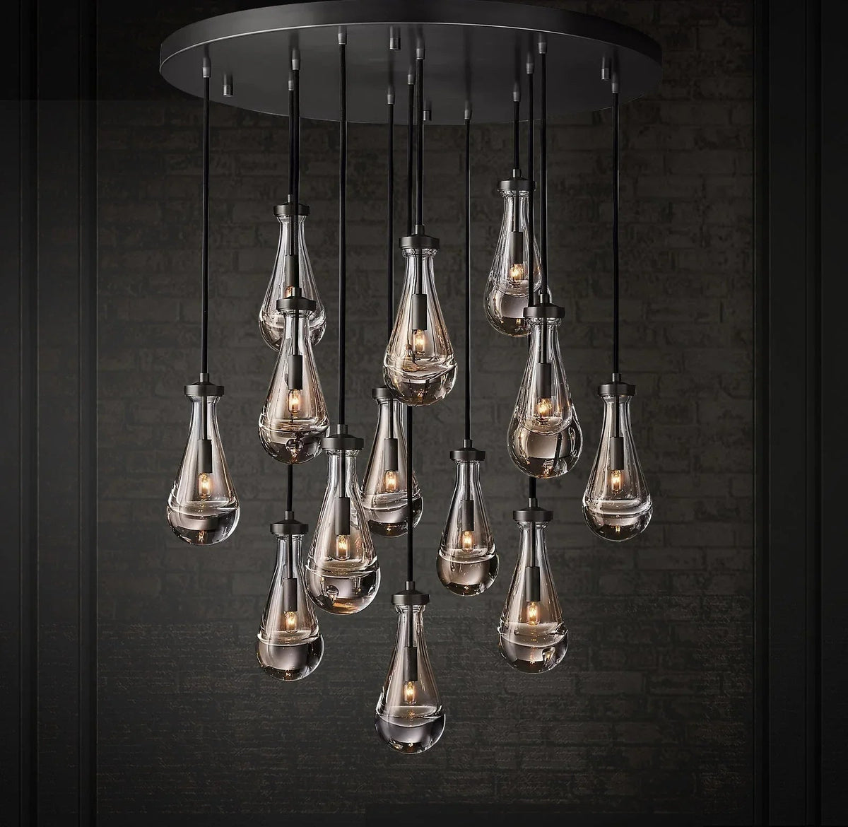 Raindrop Linear Crystal Chandelier – Crystal detail 30