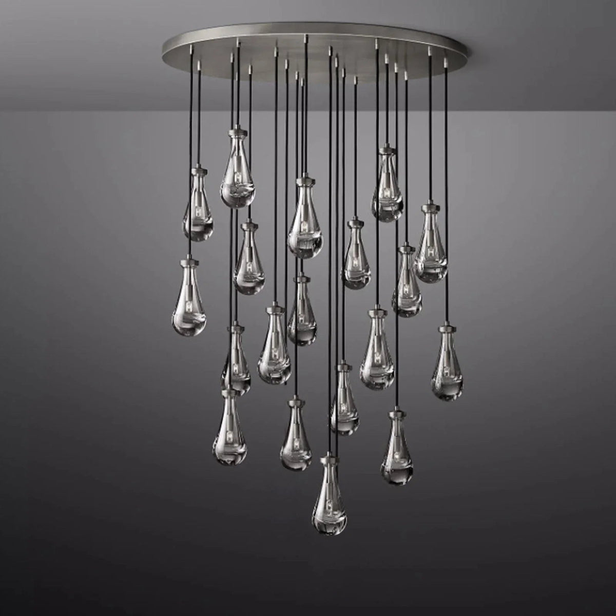 Raindrop Linear Crystal Chandelier – Crystal detail 37