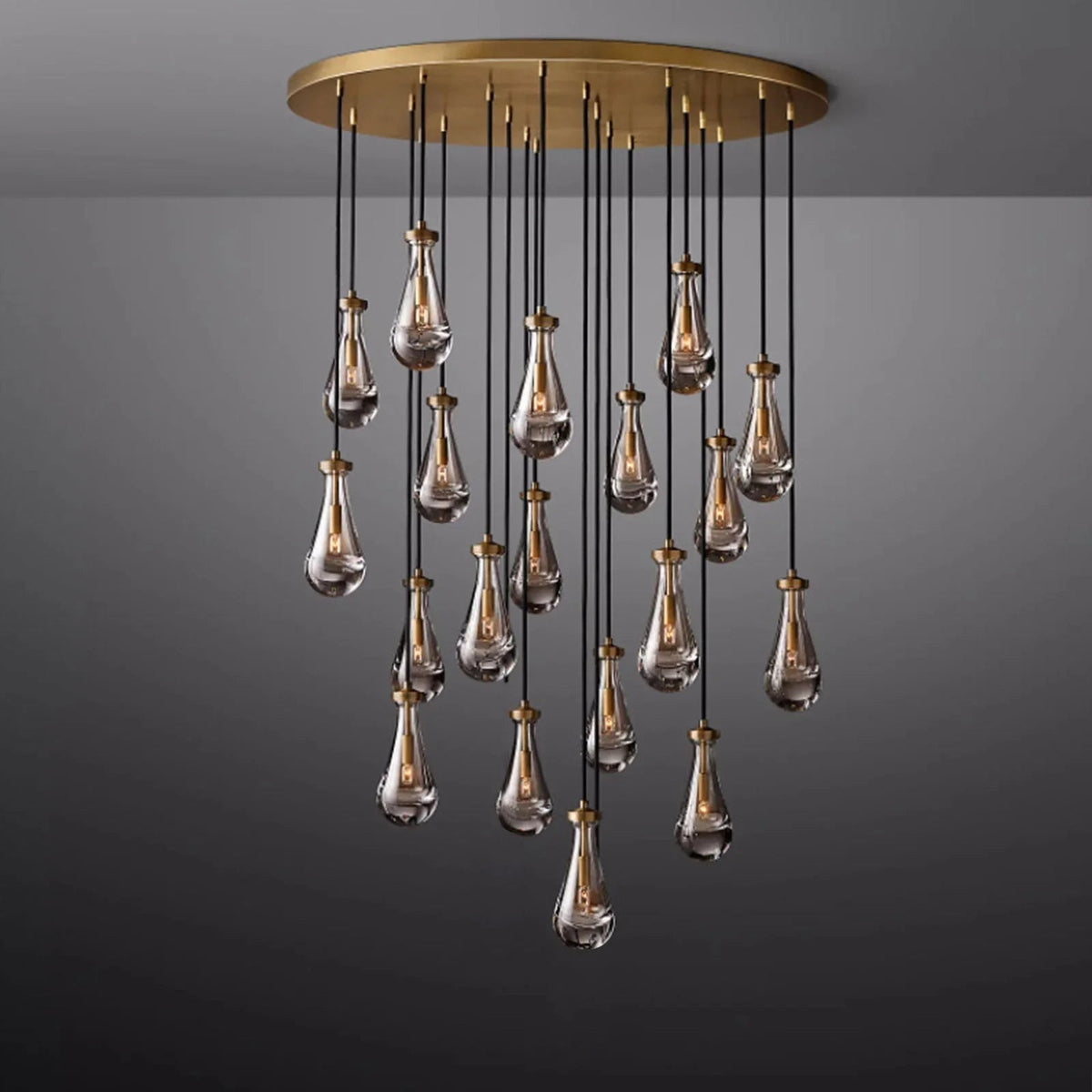Raindrop Linear Crystal Chandelier – Crystal detail 35