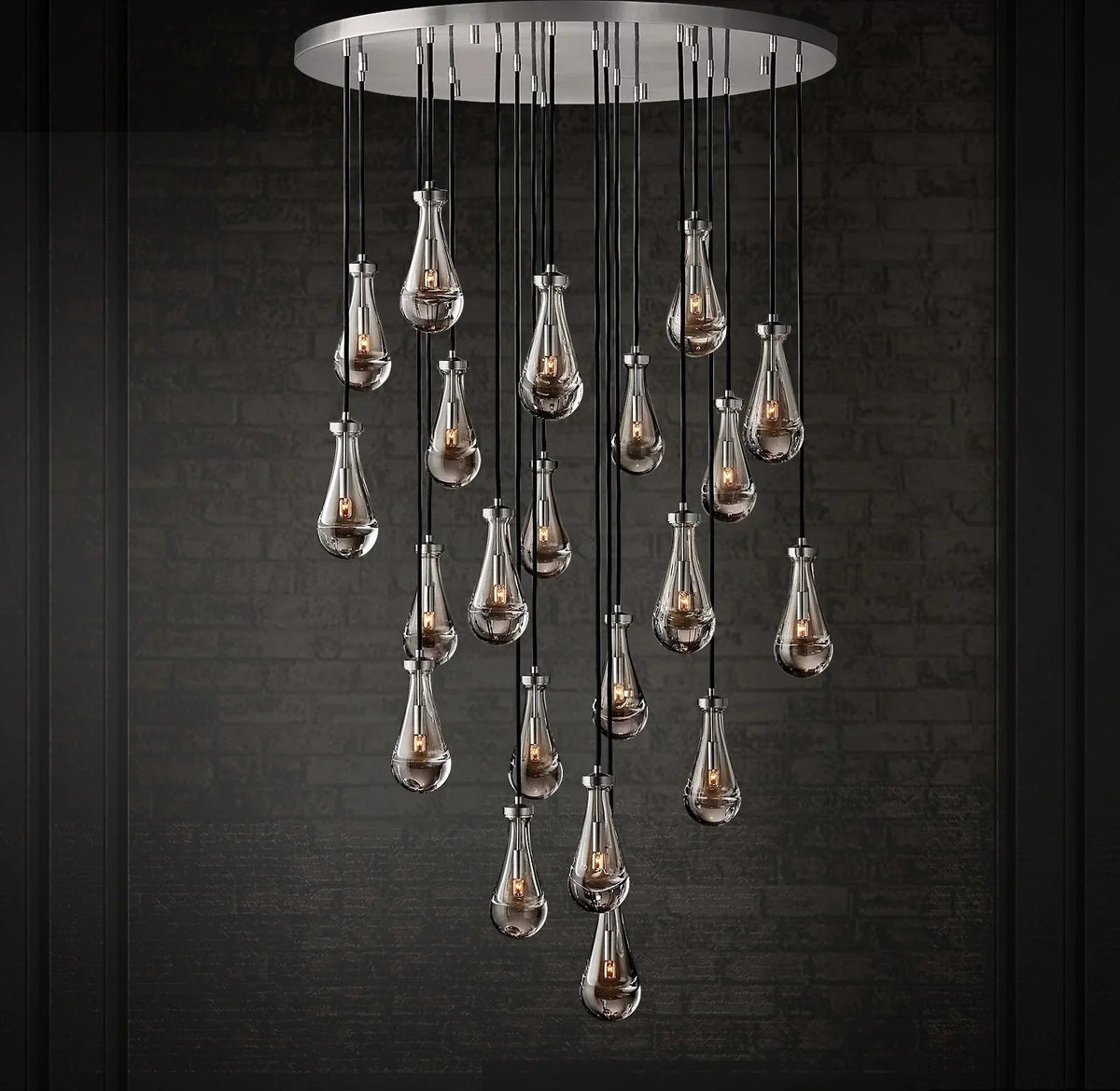 Raindrop Linear Crystal Chandelier – Crystal detail 40