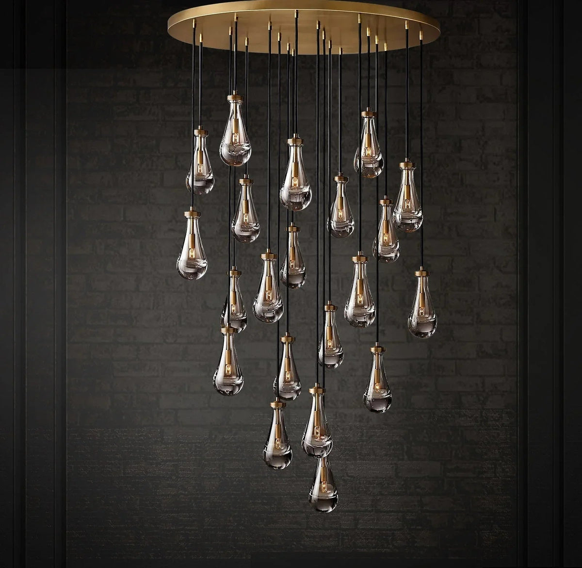 Raindrop Linear Crystal Chandelier – Crystal detail 38