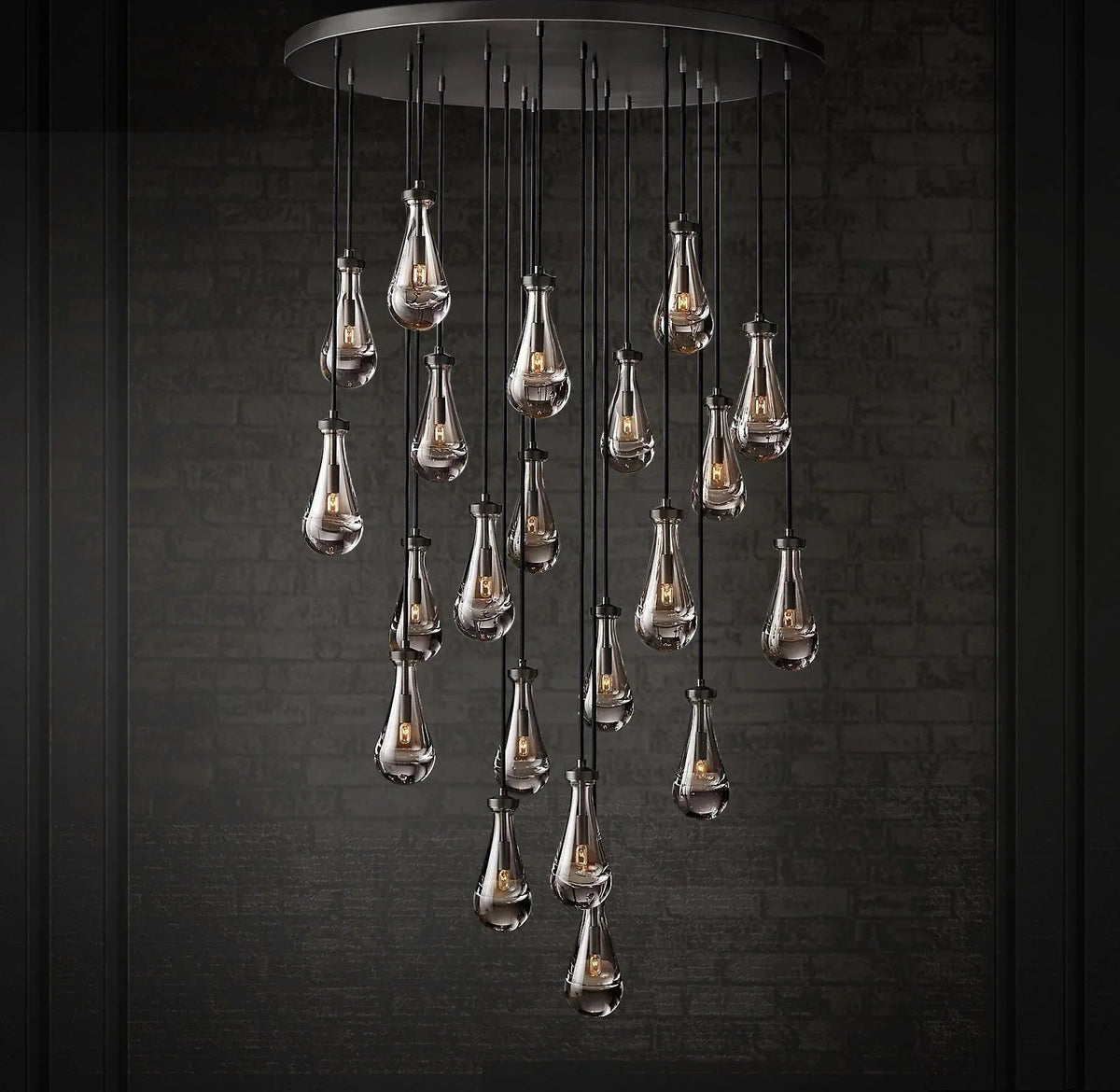 Raindrop Linear Crystal Chandelier – Crystal detail 39