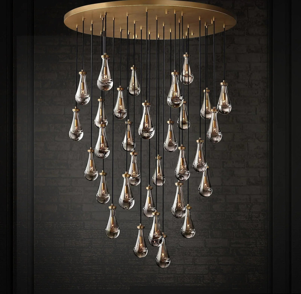 Raindrop Linear Crystal Chandelier – Crystal detail 41