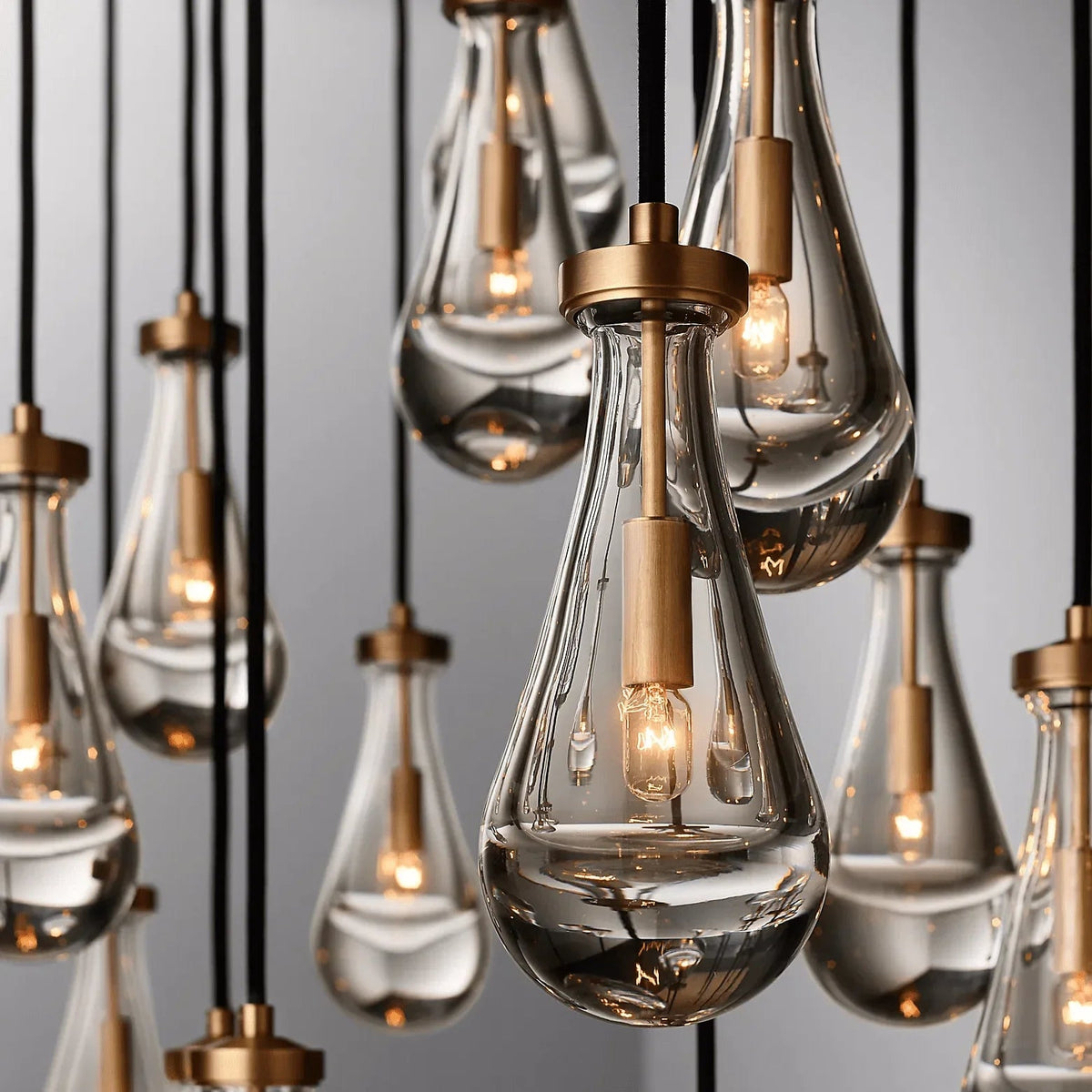Raindrop Linear Crystal Chandelier – Crystal detail 13