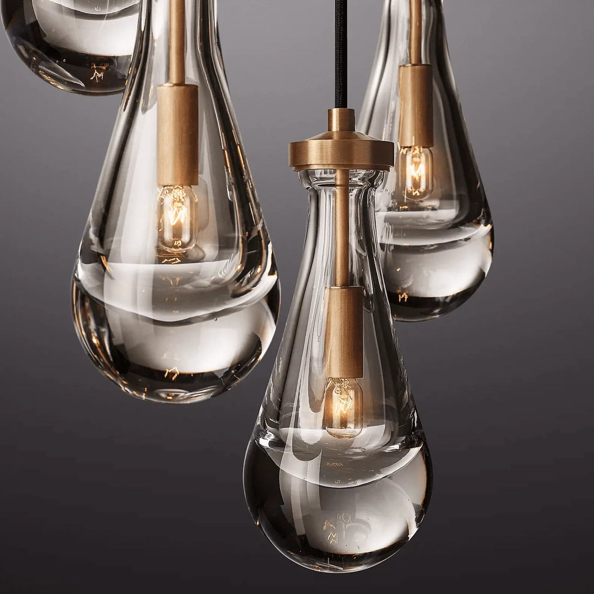 Raindrop Linear Crystal Chandelier – Crystal detail 12