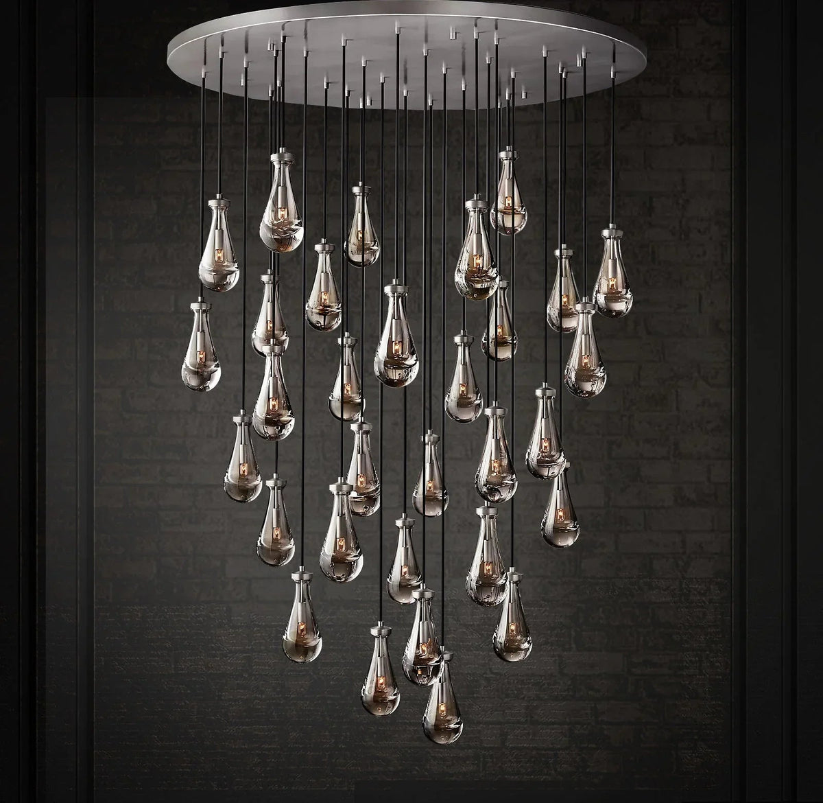 Raindrop Linear Crystal Chandelier – Crystal detail 43