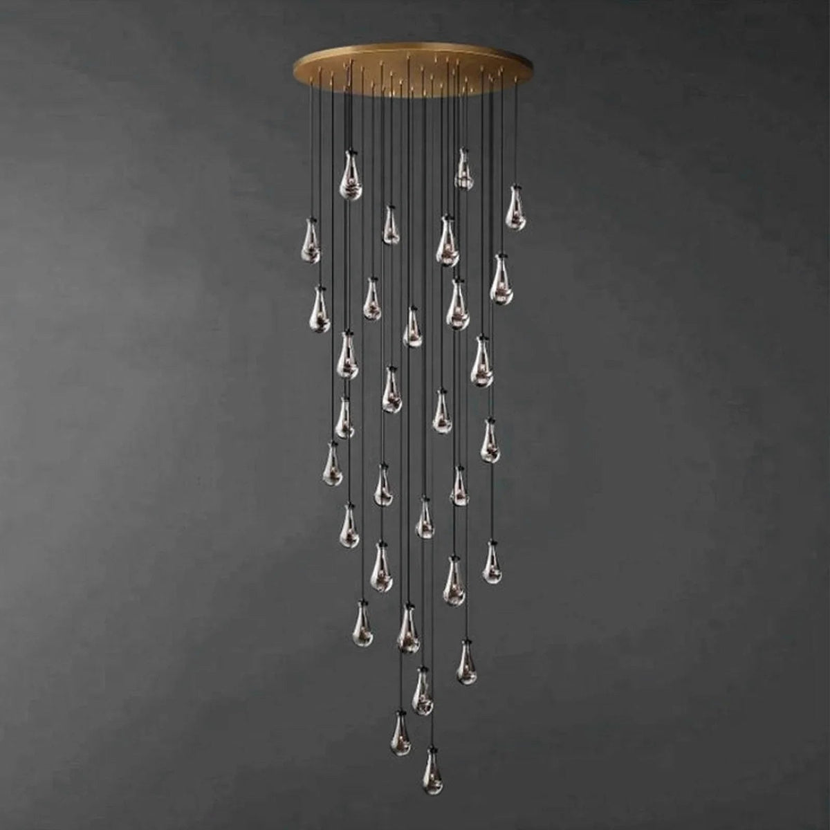Raindrop Linear Crystal Chandelier – Crystal detail 44
