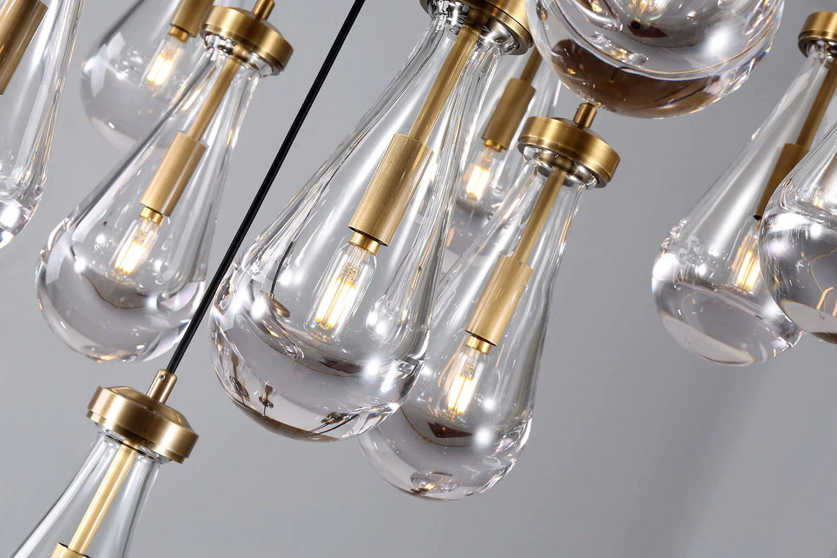 Raindrop Linear Crystal Chandelier – Crystal detail 57