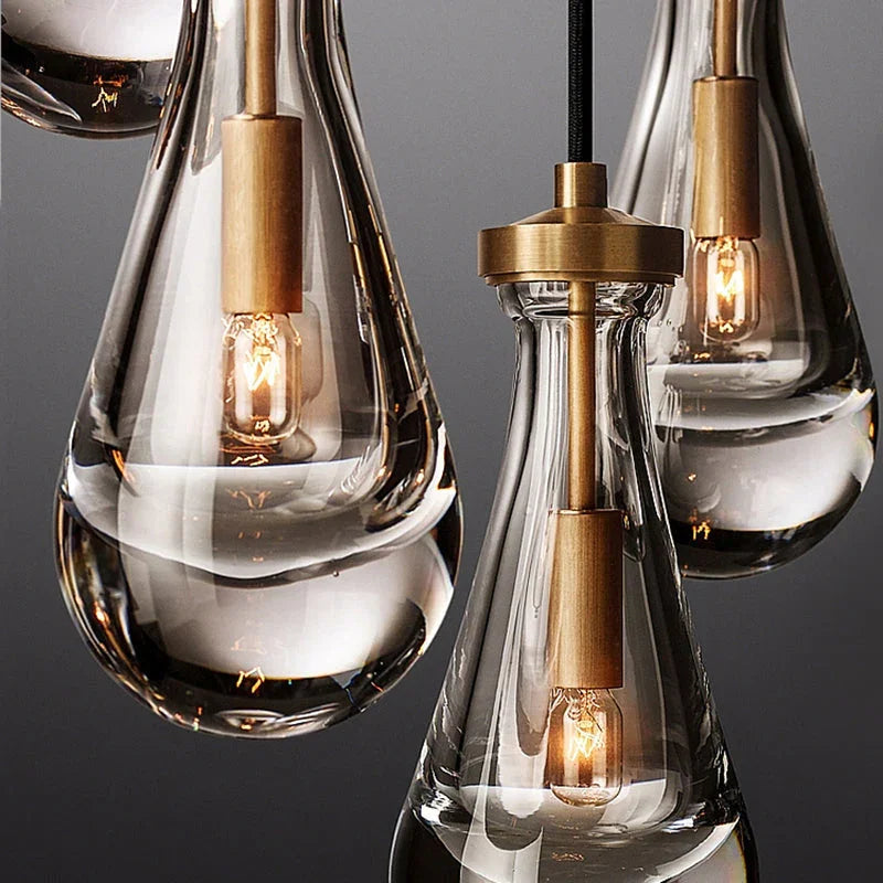 Raindrop Linear Crystal Chandelier – Crystal detail 11