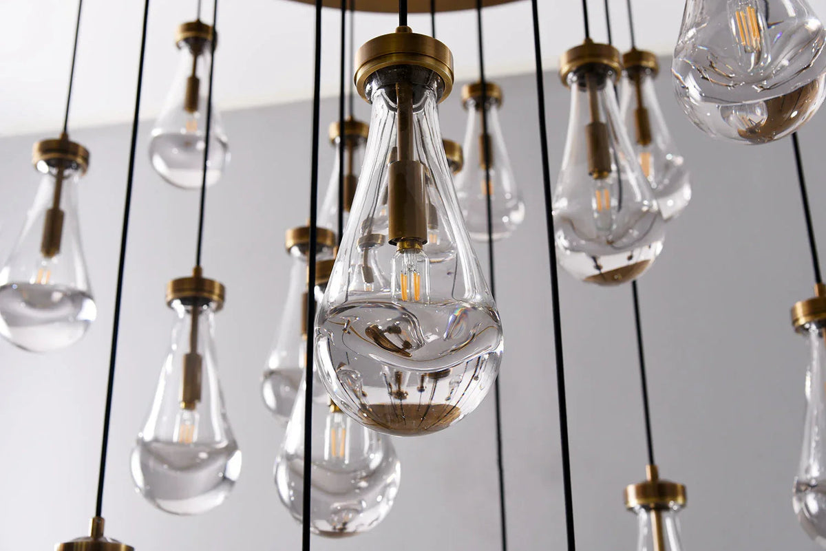 Raindrop Linear Crystal Chandelier – Crystal detail 58
