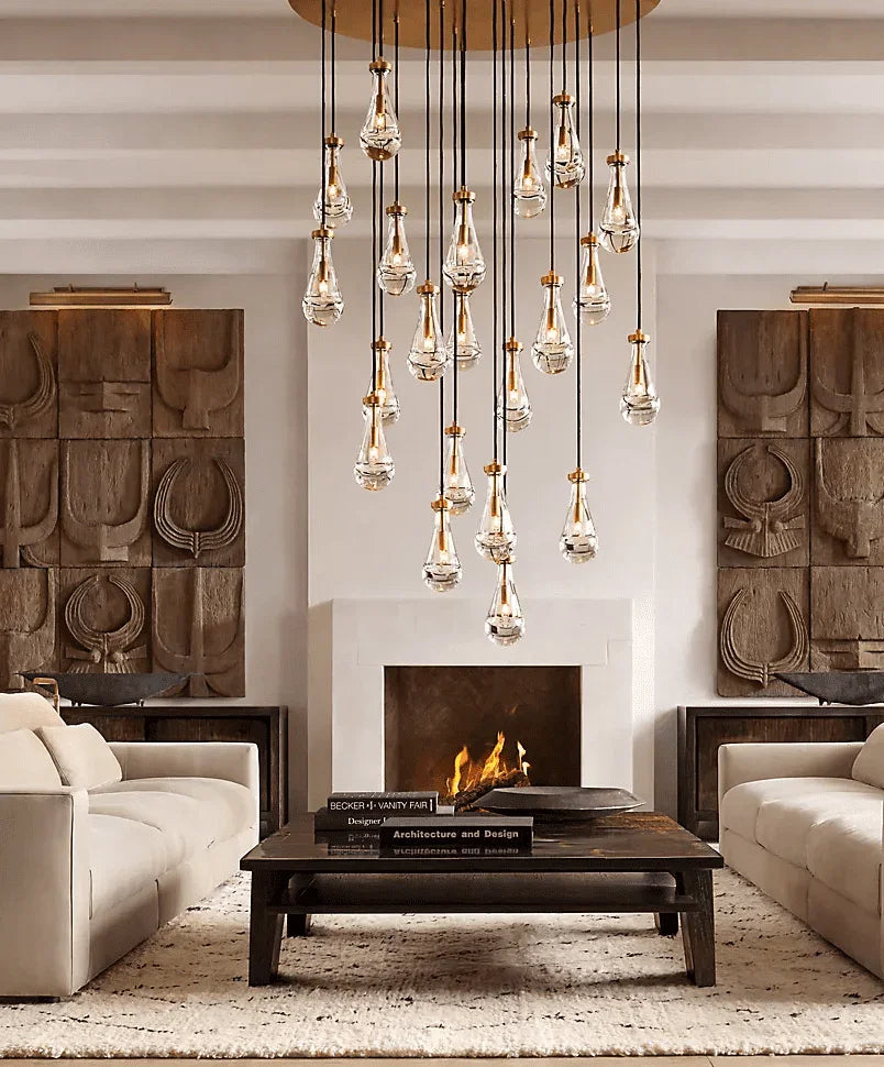 Raindrop Linear Crystal Chandelier – Crystal detail 5