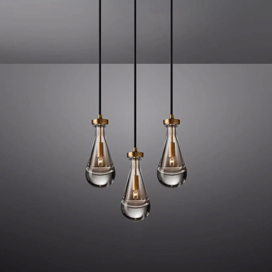 Raindrop Linear Crystal Chandelier – Crystal detail 17