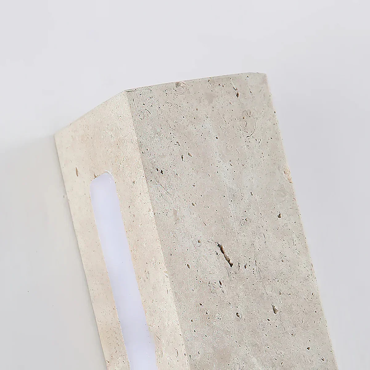 Rectangle Fini Travertine Wall Lamp – Travertine detail 10