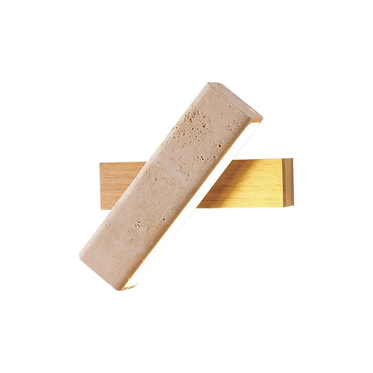 Rectangle Tonya Travertine Wall Lamp