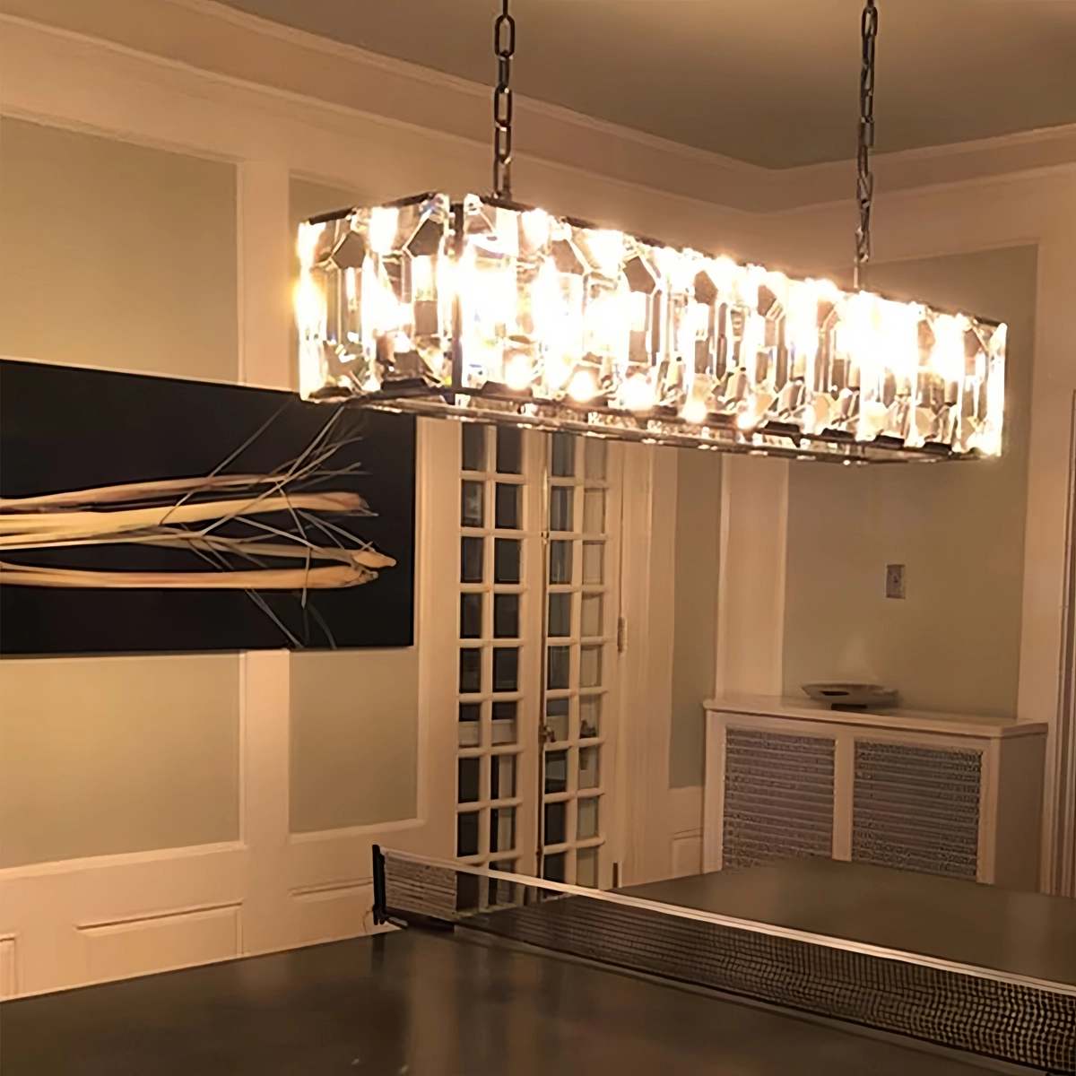 Rectangular Glass Chandelier – Glass detail 14