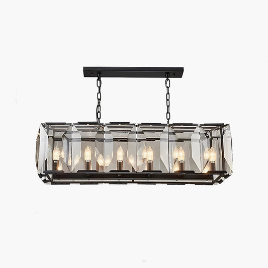 Rectangular Glass Chandelier