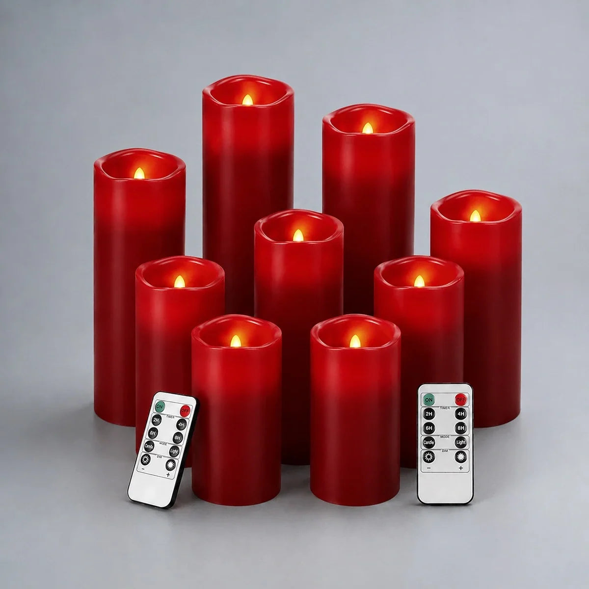 LED Flameless Paraffin Candle 9 Pack × 8 Flameless Candle – detail 13
